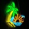 Summer Tropic Neon Sign – Dimmable Coconut Tree LED Light for Bar, Bedroom & Party Decor